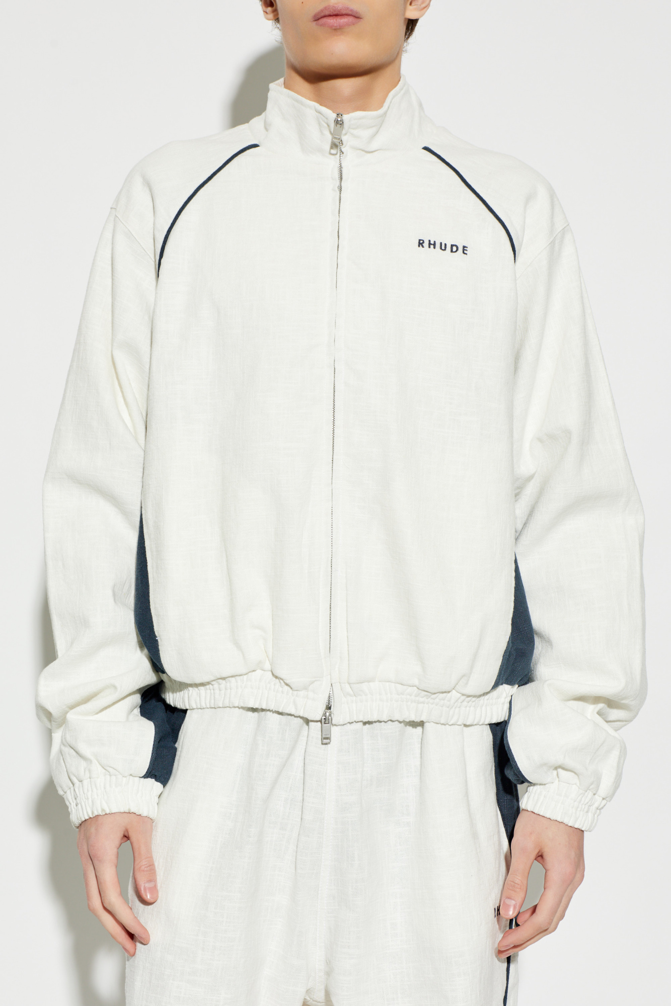 Rhude Linen jacket with a stand-up collar | Men's | Vitkac